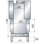 AXIS H 1000 double face WS Black