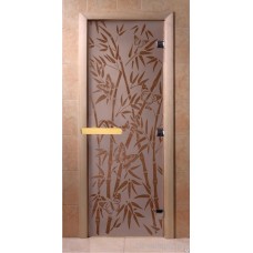 DoorWood Дверь сатин "Бамбук, бабочки