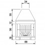 PALAZZETTI PALEX C78 ghisa refractory