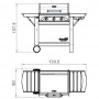 SUNDAY Газовый гриль Profy 3 Inox