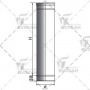 ВУЛКАН Труба на расш. TRH500 D180 без изол. зеркальная