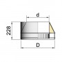 ВУЛКАН Конус DFH на трубу D200 с изол.50мм нерж321/нерж321