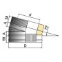 ВУЛКАН Отвод 15° DOTH D180 с изол.50мм нерж321/нерж304