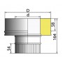 ВУЛКАН  Переходник моно-термо PMT с D160 на D160/260 нерж 321/нерж 321